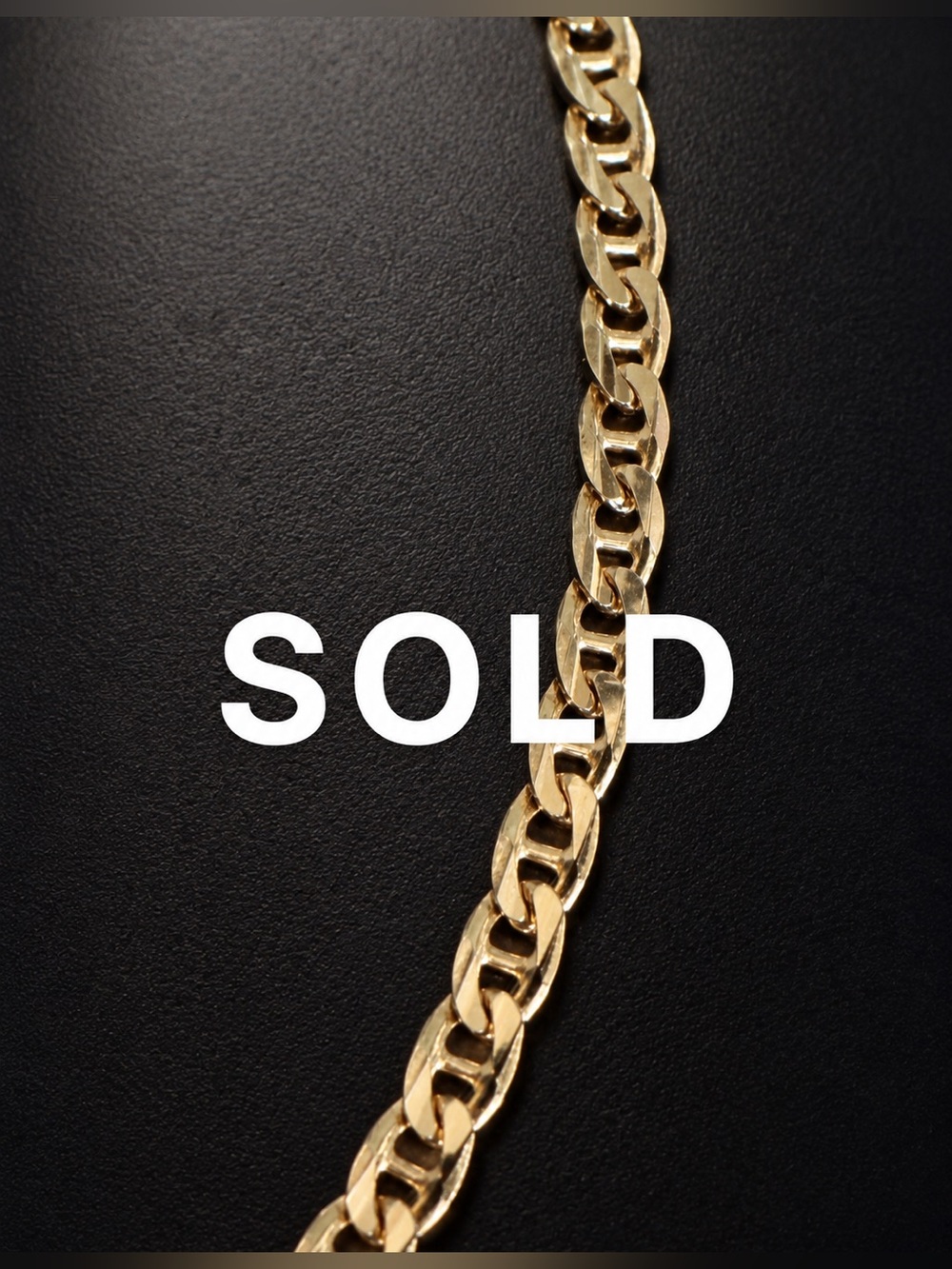 SOLD.  14K Yellow Gold X-Large 20” Classic Link Curb Chain Necklace 2.0 mm